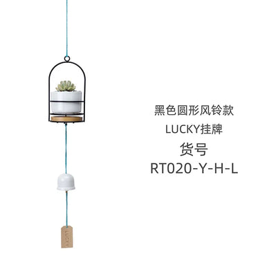 round-wind-chimes-black-frame-lucky-flower-pot-set