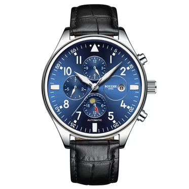 blue-dial-sliver-case-black-strap