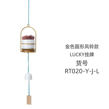 round-wind-chimes-gold-frame-lucky-flower-pot-set
