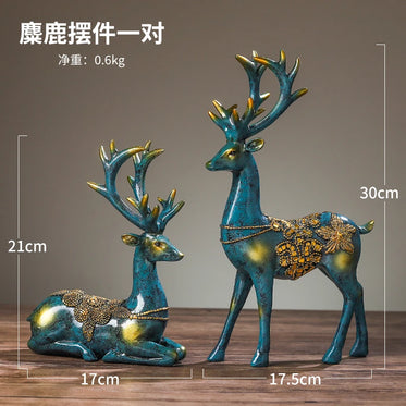 green-deer-couple