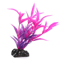 Trendy Retail Plastic Glow In The Dark Artificial Grass Fish Tank Aquarium Decoration Rosy 35mm