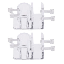 2xAcrylic Aquarium Fish Tank Water Hose Pipe Fixing Clip Tube Holder Clamp